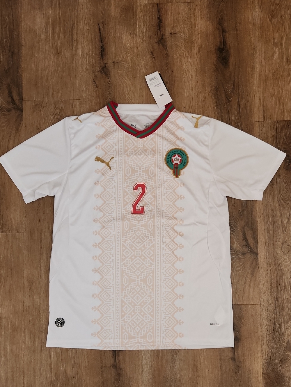 Hakimi #2 Morocco World Cup Soccer Kit White Mens Sizes Brand New